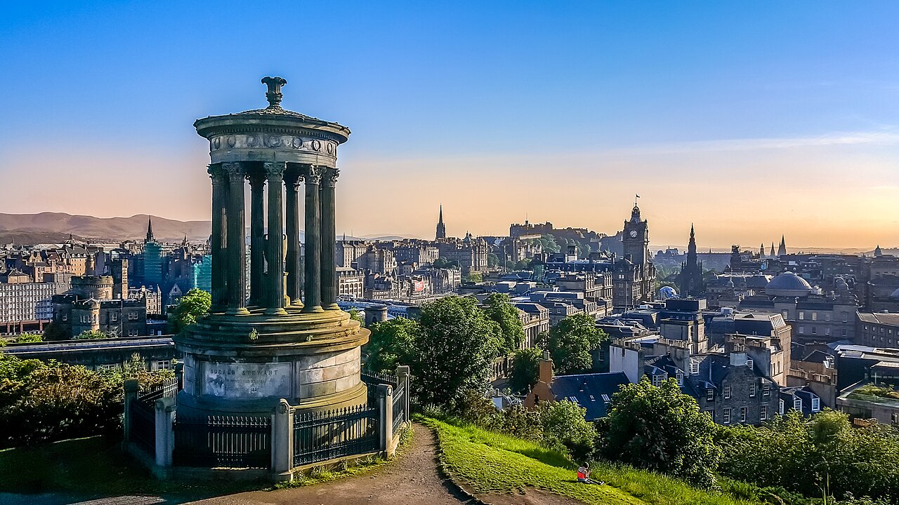 Edinburgh, Scotland skyline from Calton Hill